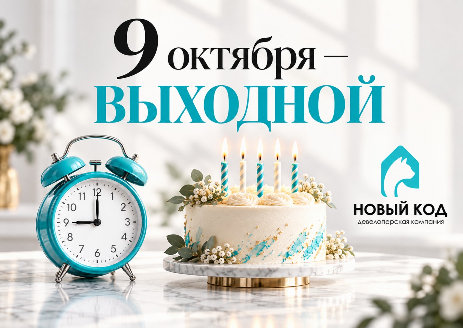 9 октября - выходной день!
